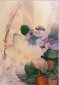 Violets in Basket, Watercolor, Marcella Wheatley